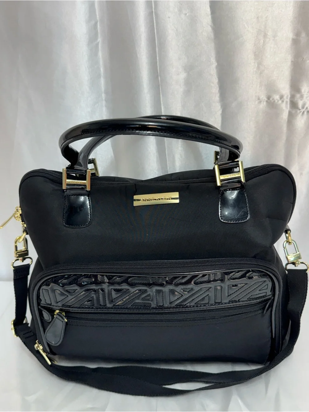 Anne Klein One Nighter Nylon Travel Laptop Bag Tote